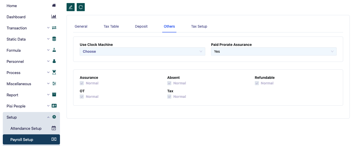 Pengaturan Penggajian Lainnya
