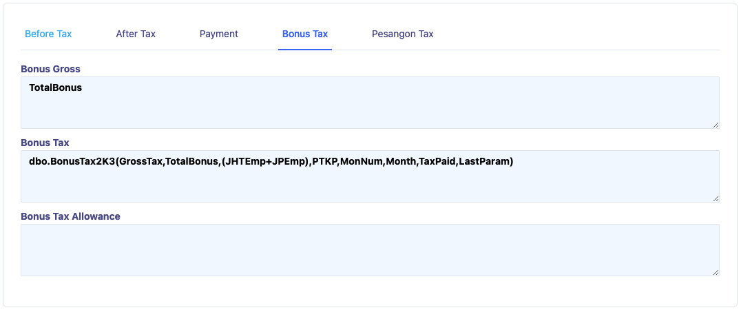 Tax Regulation Bonus Tax